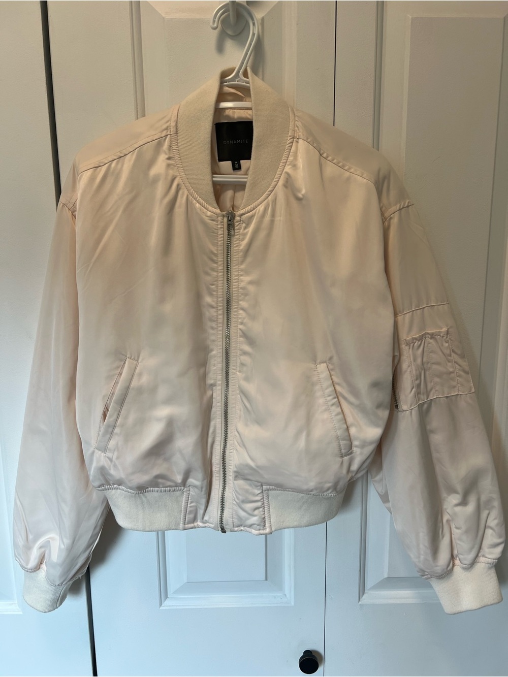 Dynamite Satin Bomber Jacket